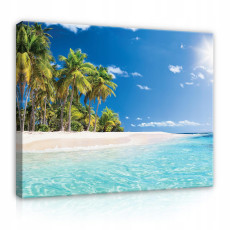 Tableau plage mer sur toile pour chambre à coucher 120x80