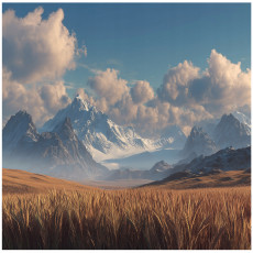 Papier peint montagne paysage nature chambre salon papier peint intissé 350x250