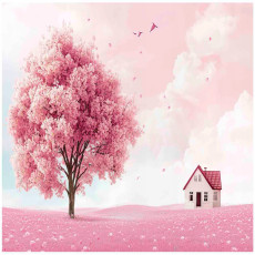 Papier peint pour enfants filles arbre papier peint pour chambre d'enfant 350x250