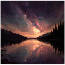 Papier peint lac forêt nature chambre salon papier peint intissé 150x105