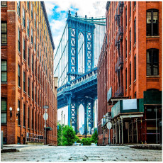 Papier peint photo ville 3D bâtiments pont pour chambre à coucher salon papier peint mural 400x280