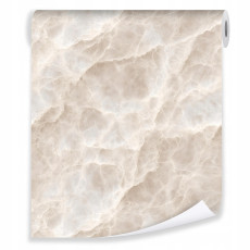 Papier peint marbré beige sur intissé pour le salon et la chambre à coucher
