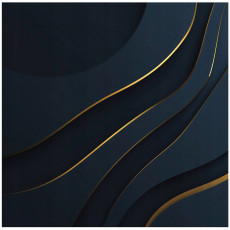 Papier peint glamour abstrait bleu pour salon, papier peint intissé 250 x 175