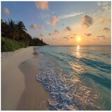 Papier peint plage mer nature chambre salon papier peint intissé 300x210