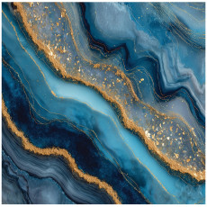 Papier peint marbre bleu doré chambre salon papier peint intissé 200x140