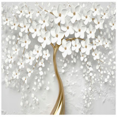 Papier peint 3D fleurs arbre pour chambre à coucher salon papier peint intissé 200x140