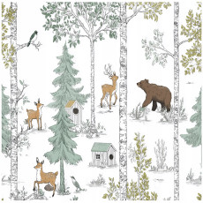Papier peint pour enfants forêt animaux papier peint pour enfants intissé 200x140