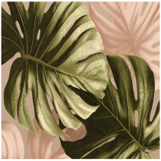 Papier peint photo feuilles de monstera vert chambre à coucher salon papier peint intissé 150x105