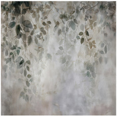 Papier peint photo feuilles suspendues béton pour chambre à coucher salon papier peint intissé 200x140