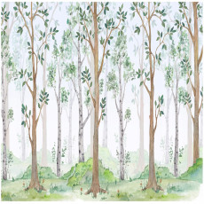 Papier peint forêt pour enfants papier peint pour chambre d'enfant intissé 150x105