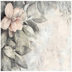 Papier peint vintage feuilles fleurs béton pour chambre à coucher salon papier peint 400x280