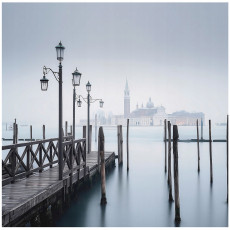 Papier peint photo jetée ville nature brouillard chambre salon papier peint intissé 400x280