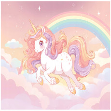 Papier peint pour enfants filles licorne arc-en-ciel papier peint pour enfants 300x210