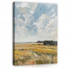 Tableau paysage naturel comme peint sur toile pour chambre à coucher salon 100x70