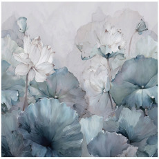 Papier peint photo fleurs bleues pour chambre à coucher salon papier peint intissé 300x210