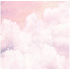 Papier peint pour fille nuages roses ciel papier peint pour enfants 200x140