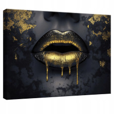 Tableau pour chambre à coucher, salon, cuisine, femme, visage, bouche, sur toile, mur, 40 x 30