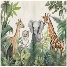 Papier peint pour enfants animaux jungle papier peint pour chambre d'enfant 300x210