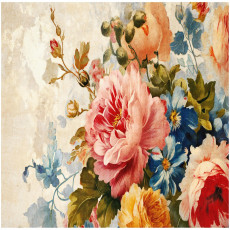 Papier peint photo fleurs sur béton grandes roses pour chambre à coucher salon papier peint 250x175