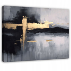 Peinture abstraite structure glamour pour chambre à coucher salon sur toile 60x40