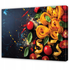 Tableau pour la cuisine : pâtes, pour restaurant ou salle à manger, sur toile, 40 x 30