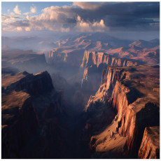 Papier peint photo montagne paysage canyon chambre salon papier peint intissé 350x250