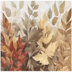 Papier peint photo feuilles d'automne marron chambre à coucher salon papier peint intissé 300x210