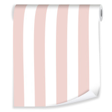 Papier peint à rayures roses pour fille papiers peints muraux