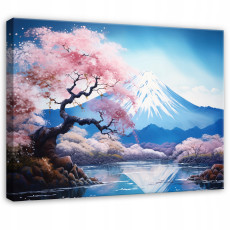 Image de montagne, paysage, nature, pour chambre à coucher ou salon, sur toile 100 x 70