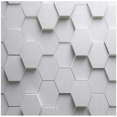 Papier peint photo pour enfants 3D hexagones gris pour chambre d'enfant 150x105