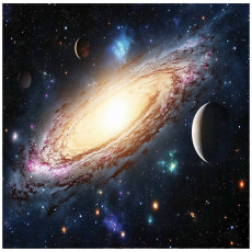 Papier peint cosmos planètes galaxie papier peint pour chambre d'enfant garçon 300x210