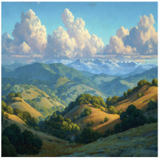 Papier peint paysage montagne paysage chambre salon papier peint intissé 200x140