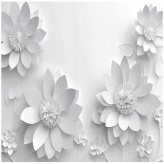 Papier peint photo fleurs 3D abstraction chambre salon papier peint intissé 350x250