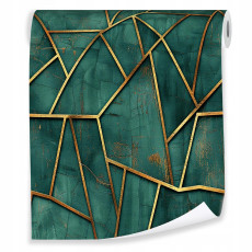 Papier peint géométrique motif 3D Soho sur intissé mur chambre salon rouleau