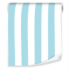 Papier peint à rayures bleues pour mur papier peint mural