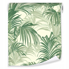 Papier peint feuilles vertes sur intissé mur salon chambre à coucher papiers peints muraux