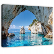 Tableau paysage océan rochers nature pour chambre à coucher salon sur toile 120x80