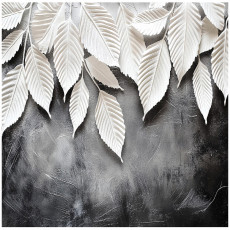 Papier peint photo feuilles 3D abstraction chambre à coucher salon papier peint intissé 350x250