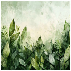 Papier peint photo feuilles vertes nature béton pour chambre à coucher salon papier peint 150x105 15398