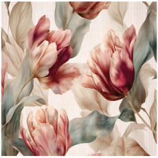 Papier peint photo fleurs vintage beige chambre à coucher salon papier peint intissé 200x140