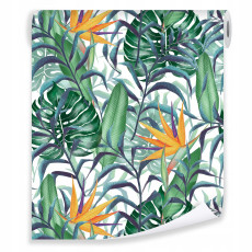 Papier peint feuilles tropicales pour mur papiers peints muraux