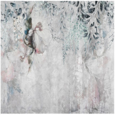 Papier peint photo fleurs sur béton feuilles pour chambre à coucher salon papier peint 250x175