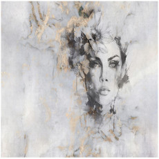 Papier peint femme visage or marbre pour chambre à coucher salon papier peint 200x140