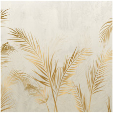 Papier peint photo feuilles de palmier sur béton plumes pour chambre à coucher salon papier peint 350x250 15335