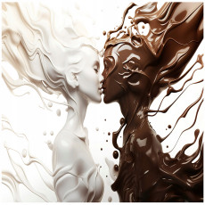 Papier peint abstrait femme chambre salon papier peint intissé 300x210