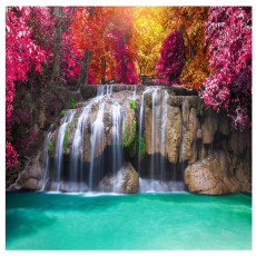 Papier peint photo cascade 3D forêt nature pour chambre à coucher salon papier peint mural 350x250