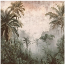 Papier peint jungle vintage rétro chambre à coucher salon papier peint intissé 350x250