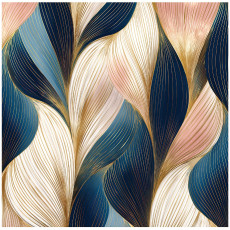 Papier peint art déco abstrait doré pour la chambre à coucher ou le salon 250x175