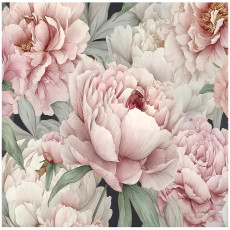 Papier peint fleurs pivoines rose chambre salon papier peint intissé 350x250