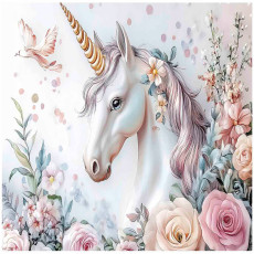 Papier peint pour enfants licorne fleurs papier peint pour chambre d'enfant 350x250